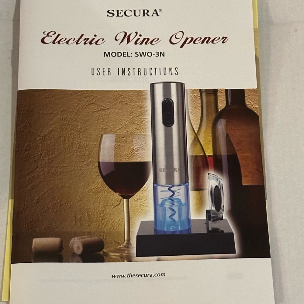Brand new Secura electric wine opener! - Picture 4 of 4